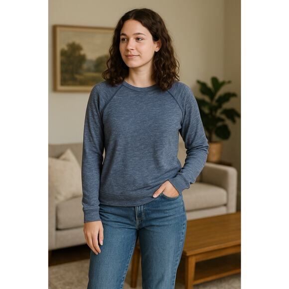 Lucky Brand Runyon Raglan — Grey Label Softest Knitwear M - Picture 1 of 6